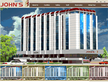 Tablet Screenshot of hoteljohns.com